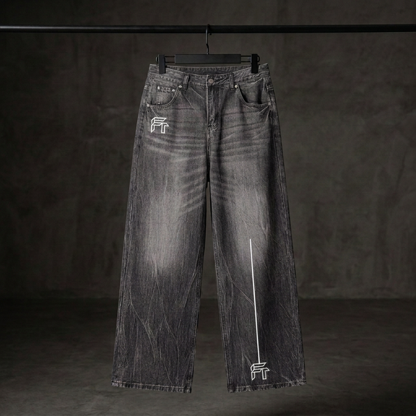 Men’s Vintage Tabline Pants with line restored to the lower FT logo