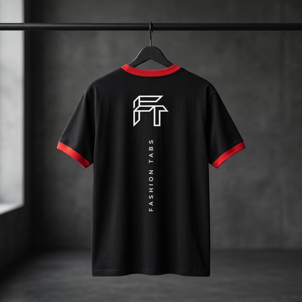 Ringer Tee black red back