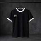 Ringer Tee black white front