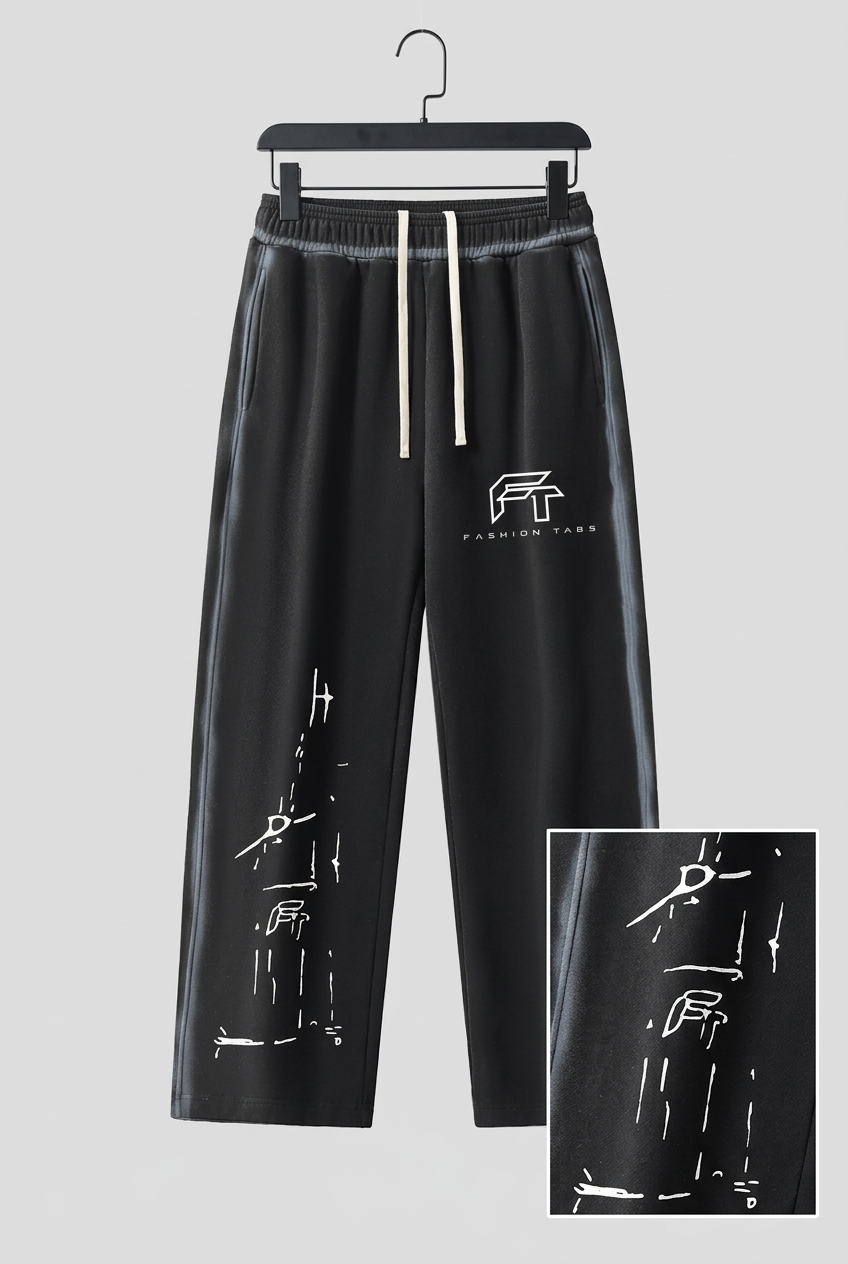 Sparks Sweatpants Washed Black hanger front