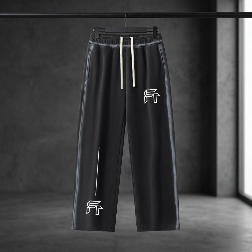 Sunfaded Edge Sweatpants black front