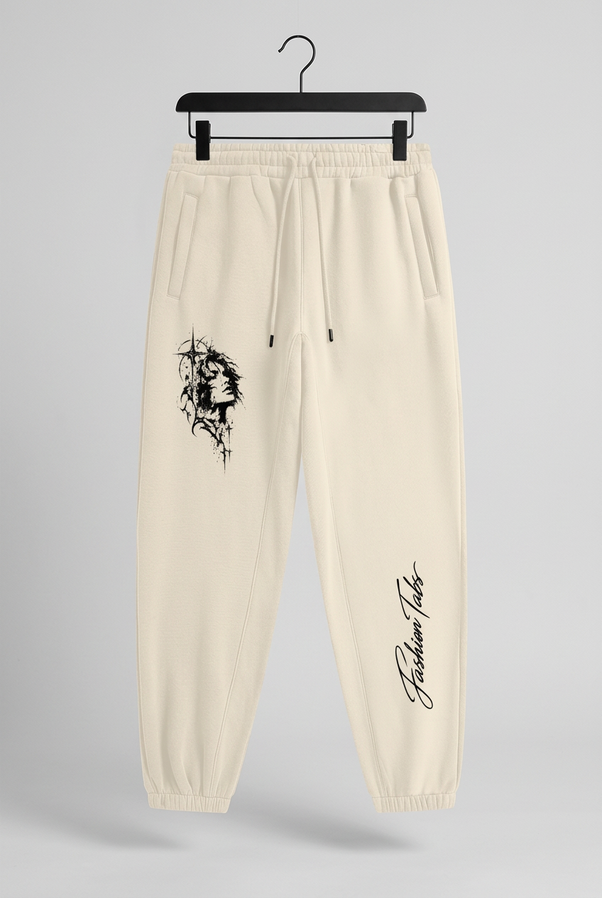 Tabs Joggers Cream Apricot hanger front