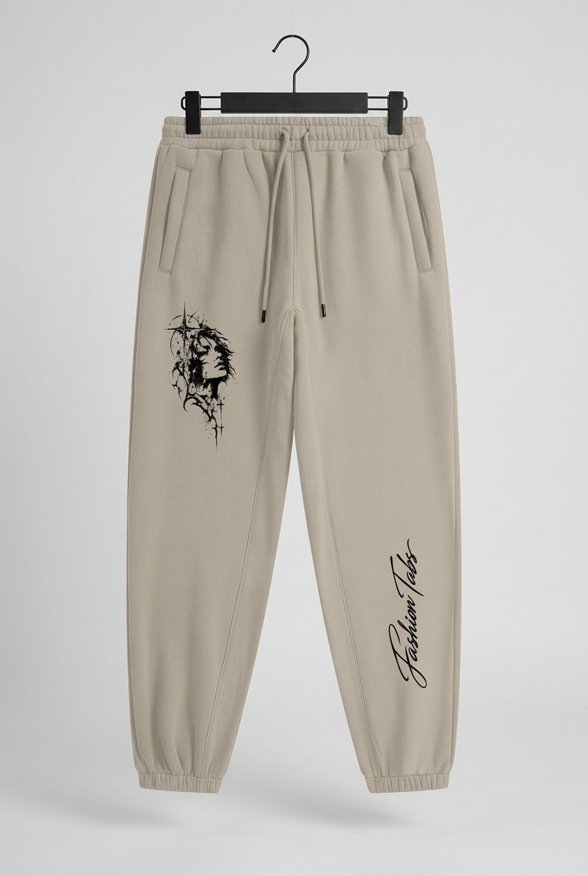 Tabs Joggers Gray Apricot hanger front