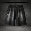 Washed Shorts black front
