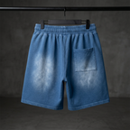 Washed Shorts blue back