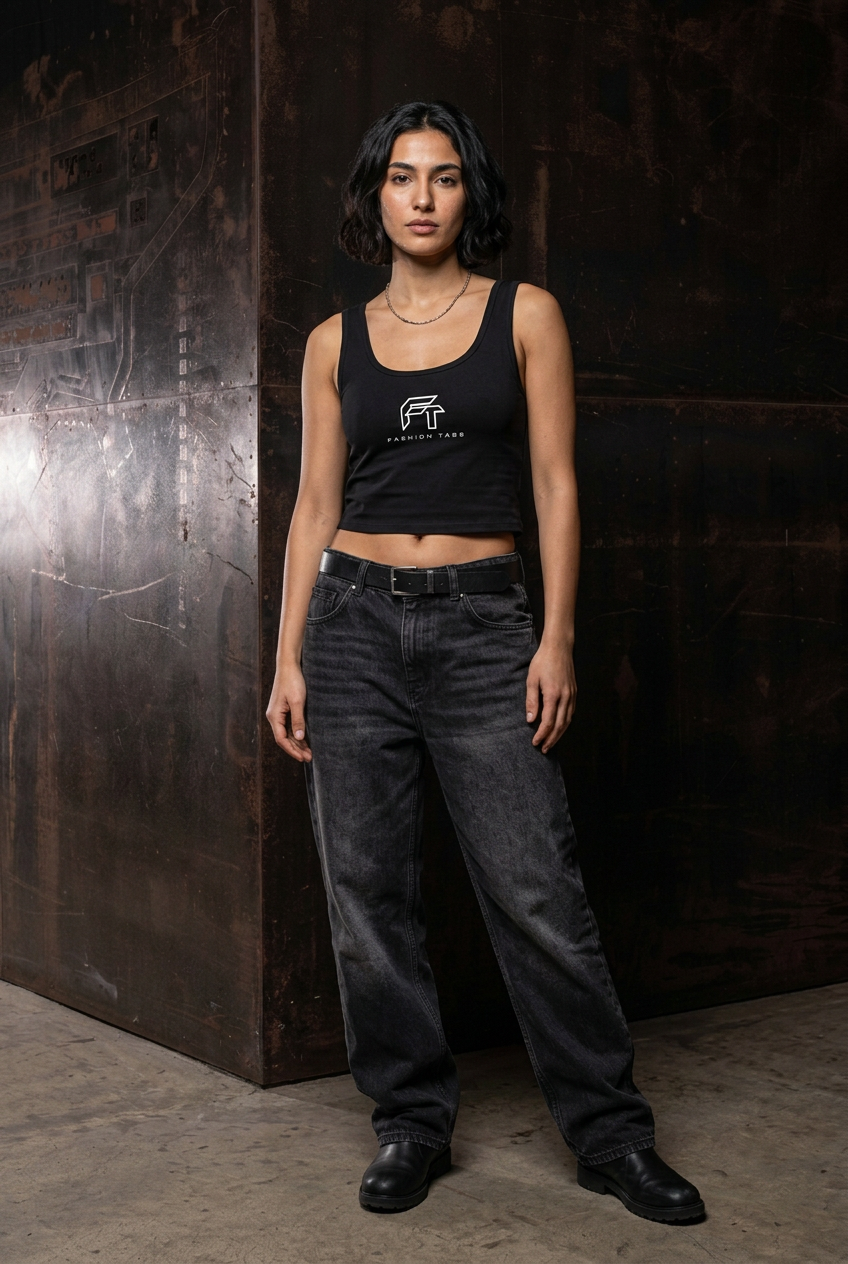 Women’s Cropped Top model front