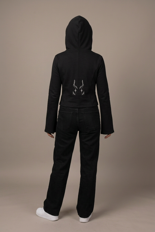 Women's hoodie relaxed model back